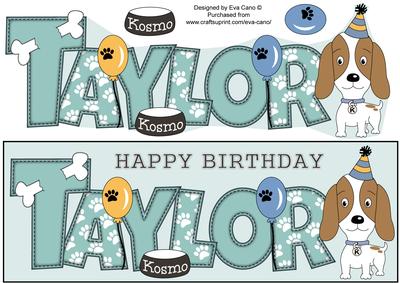 Kosmo the Dog Taylor Large Dl