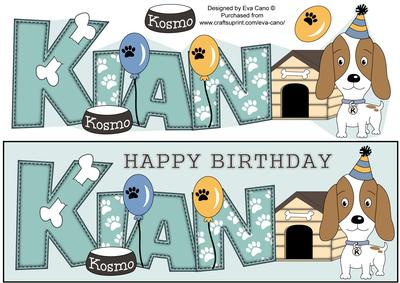 Kosmo the Dog Kian Large Dl