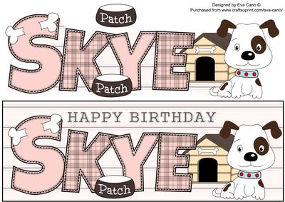 Patch the Dog Skye Large Dl