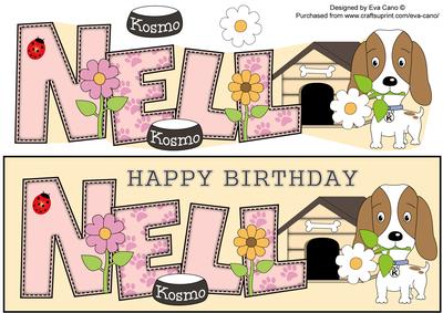 Kosmo the Dog Nell Large Dl