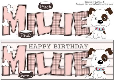 Patch the Dog Millie Large Dl