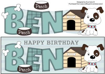 Patch the Dog Ben Large Dl
