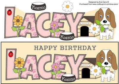 Kosmo the Dog Lacey Large Dl