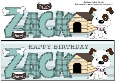 Patch the Dog Zack Large Dl