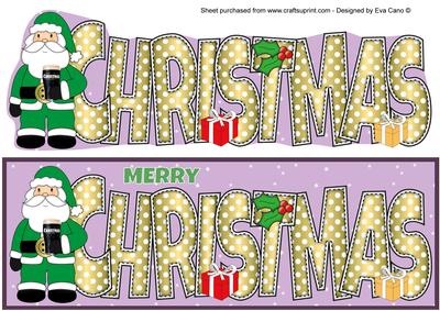 Irish Santa Christmas Large Dl