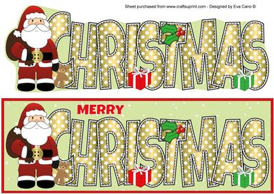 Santa Christmas Large Dl