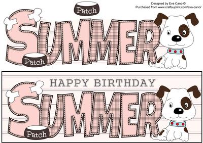 Patch the Dog Summer Large Dl