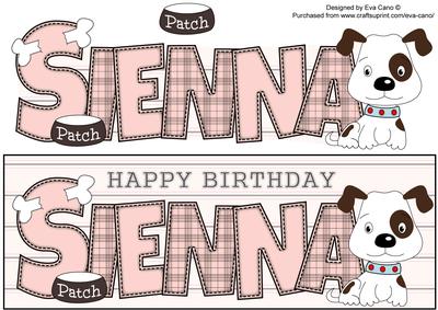 Patch the Dog Sienna Large Dl