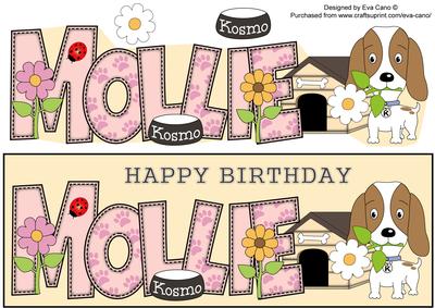Kosmo the Dog Mollie Large Dl