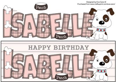 Patch the Dog Isabelle Large Dl