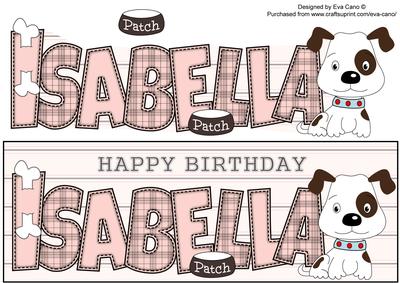 Patch the Dog Isabella Large Dl