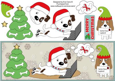 Patch and Kosmo Letter to Santa Large Dl