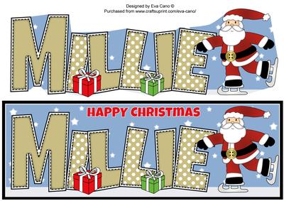 Skating Santa Millie Large Dl