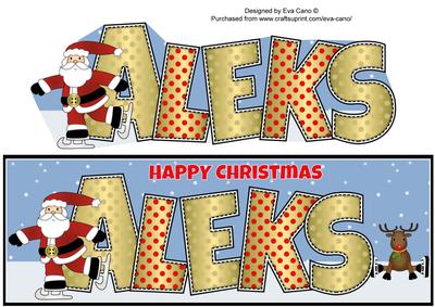 Santa & Rudolf Aleks Large Dl