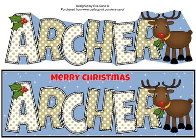Rudolf the Red Nose Reindeer Archer Large Dl