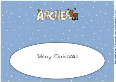 Rudolf the Red Nose Reindeer Archer Large Dl Insert