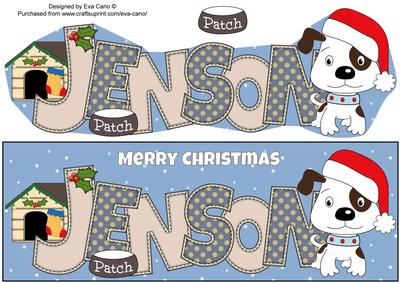 Patch the Dog Christmas Jenson Large Dl