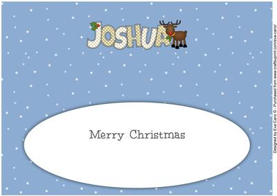 Rudolf the Red Nose Reindeer Joshua Large Dl Insert