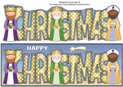 3 Wise Men Christmas Large Dl