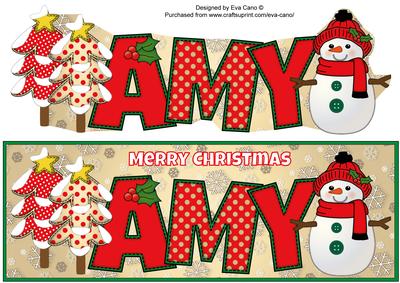 Cute Snowman Amy Large Dl