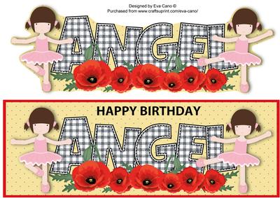 Poppies & Ballerinas Angel Large Dl