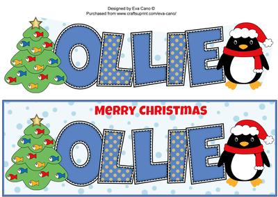Eddie the Penguin Ollie Large Dl