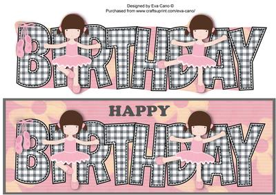 Ballerinas Birthday Large Dl