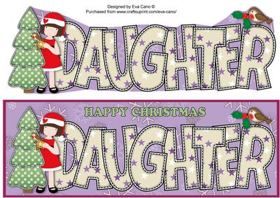 Christmas Girl Daughter Large Dl