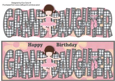 Ballerinas Granddaughter Large Dl