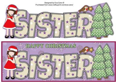 Christmas Girl Sister Large Dl