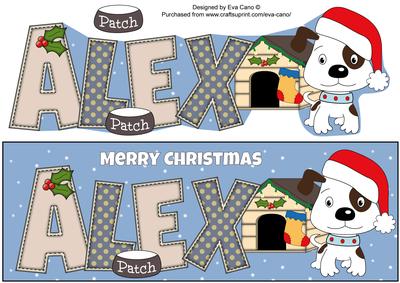 Patch the Dog Christmas Alex Large Dl