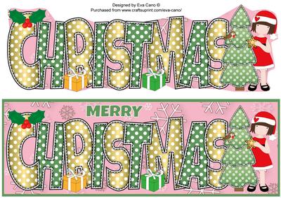 Christmas Girl Christmas Large Dl