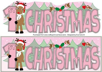 Rudolf 1st Christmas Large Dl