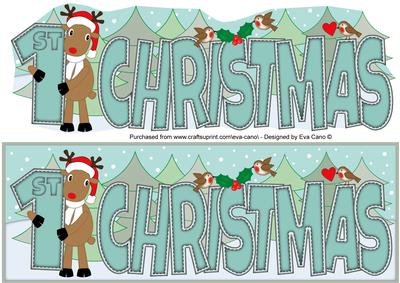 Rudolf 1st Christmas Large Dl 2