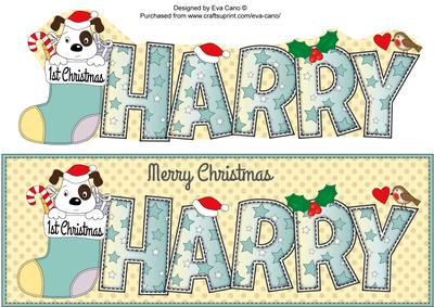 Patch 1st Xmas Harry Large Dl