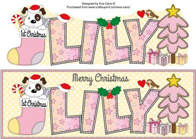 Patch 1st Xmas Lily Large Dl