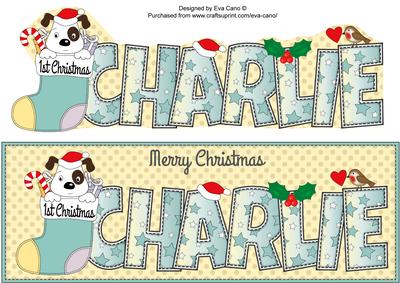 Patch 1st Xmas Charlie Large Dl