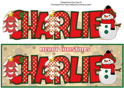 Cute Snowman Charlie Large Dl