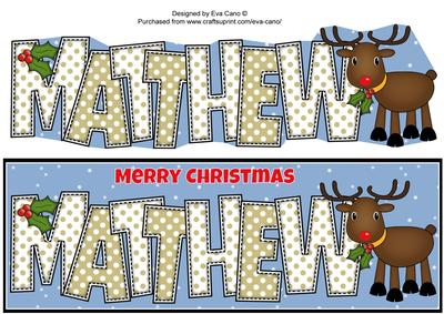 Rudolf the Red Nose Reindeer Matthew Large Dl