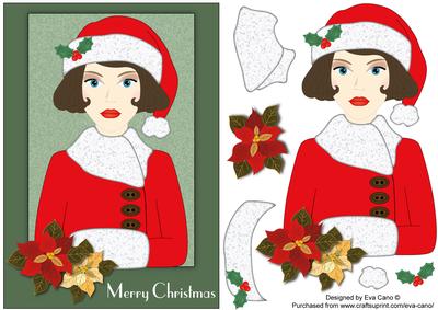 Christmas Art Deco Girl