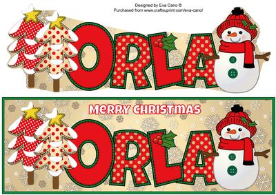 Cute Snowman Orla Large Dl