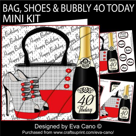 Bag, Shoes and Bubbly 40 Today Mini Kit