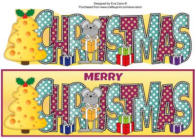Christmas Mouse Large Dl