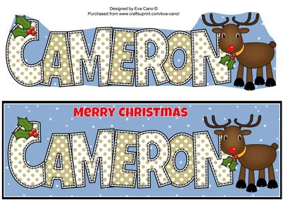 Rudolf the Red Nose Reindeer Cameron Large Dl