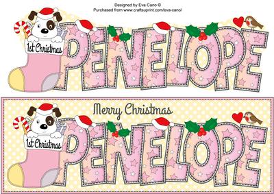 Patch 1st Xmas Penelope Large Dl
