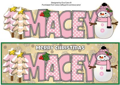 Cute Snowman Macey Large Dl