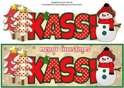 Cute Snowman Kassi Large Dl