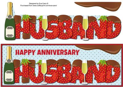 Bubbly, Strawberries & Chocolate Husband Large Dl