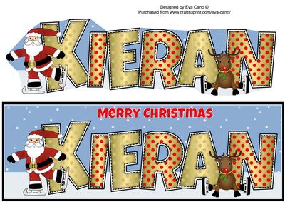 Santa & Rudolf Kieran Large Dl