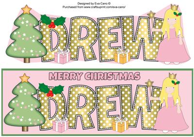 Christmas Little Princess Drew Large Dl